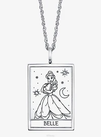Disney x RockLove Beauty And The Beast Belle Tablet Sterling Silver Necklace