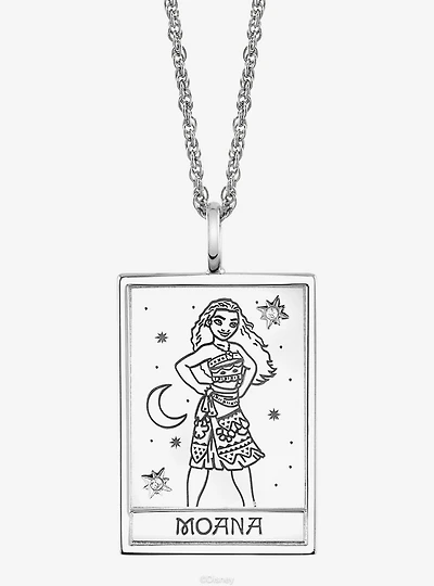 Disney x RockLove Moana Tablet Sterling Silver Necklace