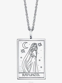 Disney x RockLove Tangled Rapunzel Tablet Sterling Silver Necklace