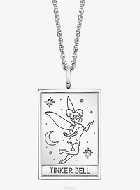 Disney x RockLove Peter Pan Tinker Bell Tablet Sterling Silver Necklace