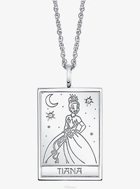 Disney x RockLove The Princess And The Frog Tiana Tablet Sterling Silver Necklace