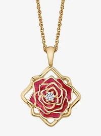 Disney x RockLove Beauty And The Beast Belle Keepsake Gold Plated Necklace