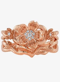 Disney x RockLove Mulan Cherry Blossom Stacker Rings