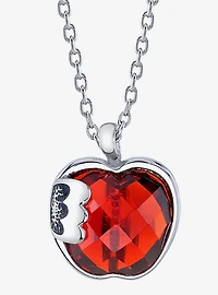 Disney x RockLove Snow White Crystal Take A Bite Apple Necklace