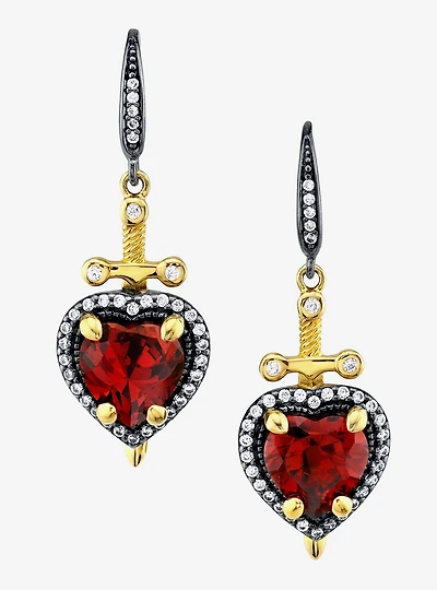 Disney x RockLove Snow White Dagger Heart Earrings