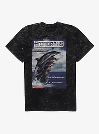 Animorphs The Message Dolphin Book Cover Mineral Wash T-Shirt