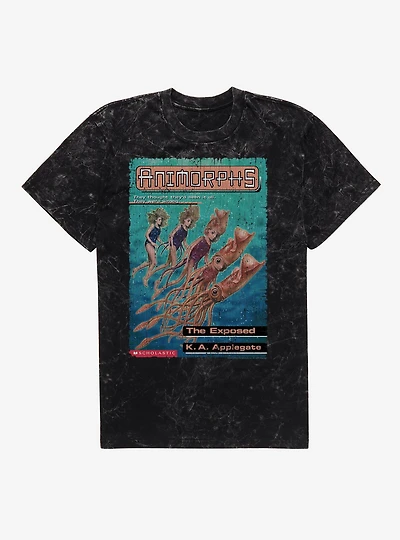 Animorphs The Exposed Squid Book Cover Mineral Wash T-Shirt