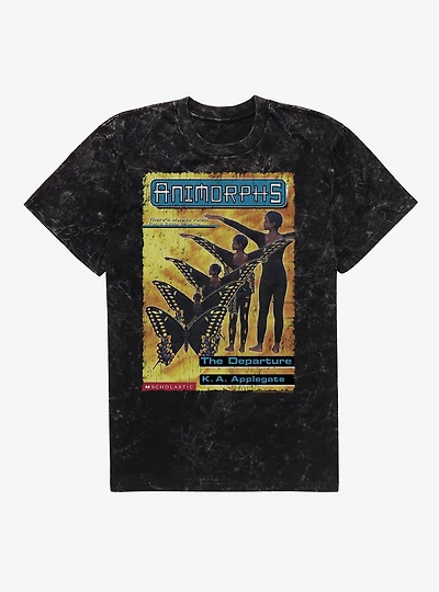 Animorphs The Departure Butterfly Book Cover Mineral Wash T-Shirt