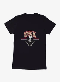 Peanuts Snoopy USA Womens T-Shirt