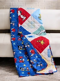 Peanuts Retro Reversible Quilted Blanket — BoxLunch Exclusive