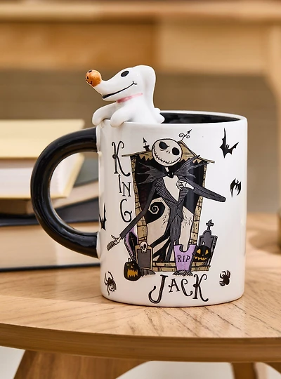 Disney The Nightmare Before Christmas King Jack Skellington & Zero Peeker Mug