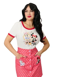 Disney Mickey & Friends Collection by Unique Vintage Bestie Vibes Unisex Ringer Graphic Tee