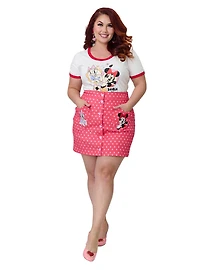 Disney Mickey & Friends Collection by Smak Parlour Plus Minnie Daisy Galentines Mini Skirt