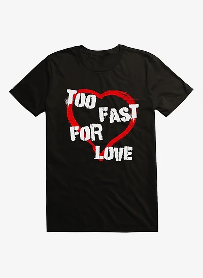 Motley Crue Too Fast For Love Stencil T-Shirt
