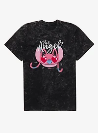Disney Lilo & Stitch His Angel Mineral Wash T-Shirt