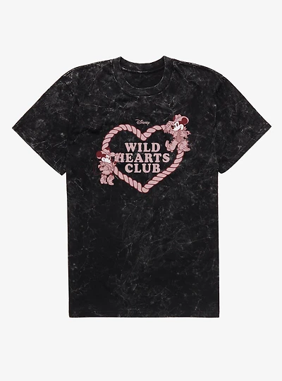 Disney Mickey Mouse Wild Hearts Club Mineral Wash T-Shirt