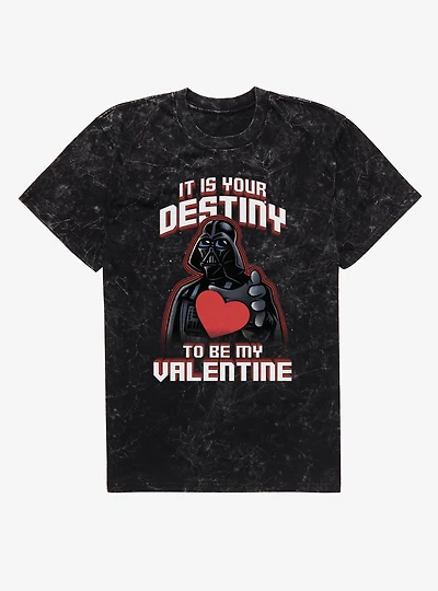 Star Wars It Is Your Destiny To Be My Valentine Mineral Wash T-Shirt