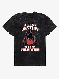Star Wars It Is Your Destiny To Be My Valentine Mineral Wash T-Shirt