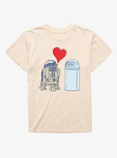 Star Wars R2-D2 Love Mineral Wash T-Shirt