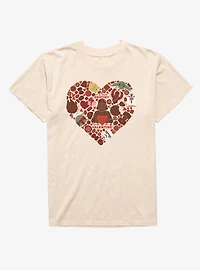 Star Wars Valentine's Day Chocolate Heart Mineral Wash T-Shirt