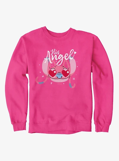 Disney Lilo & Stitch His Angel Crew Sweatshirt