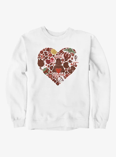 Star Wars Valentine's Day Chocolate Heart Crew Sweatshirt