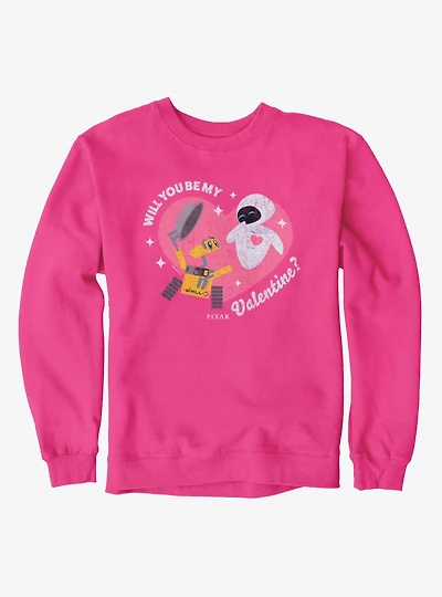 Disney Pixar Wall-E Will You Be My Valentine? Crew Sweatshirt
