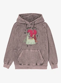 Disney Lady And The Tramp I Woof You Mineral Wash Hoodie