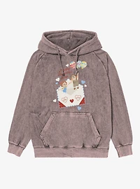 Disney Pixar Up Happy Valentine's Day Ellie & Carl Mineral Wash Hoodie