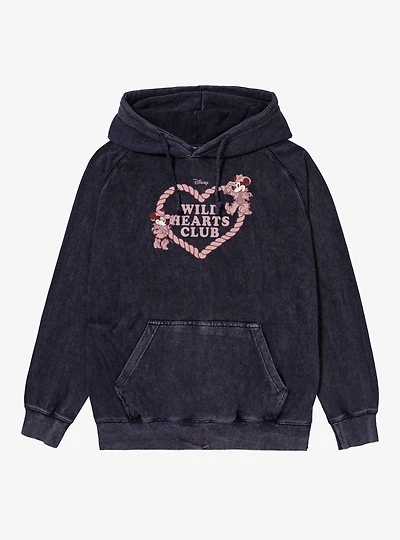 Disney Mickey Mouse Wild Hearts Club Mineral Wash Hoodie