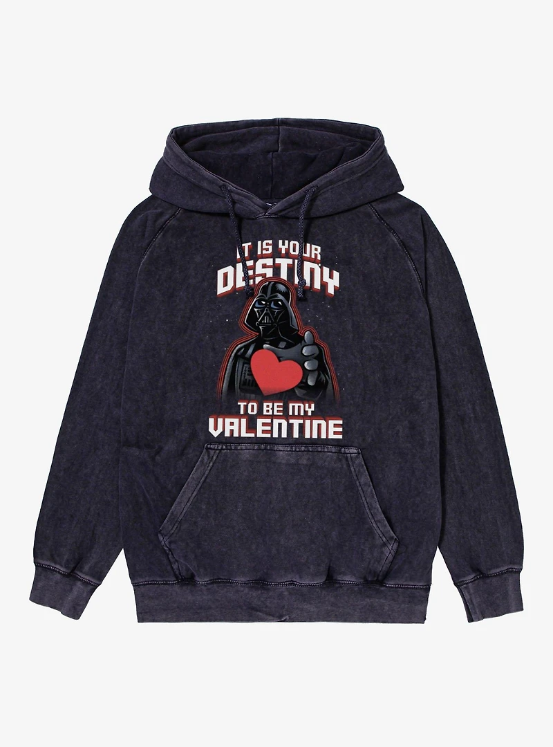 Star Wars It Is Your Destiny To Be My Valentine Mineral Wash Hoodie