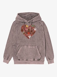 Star Wars Valentine's Day Chocolate Heart Mineral Wash Hoodie