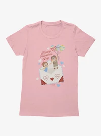 Disney Pixar Up Happy Valentine's Day Ellie And Carl Womens T-Shirt
