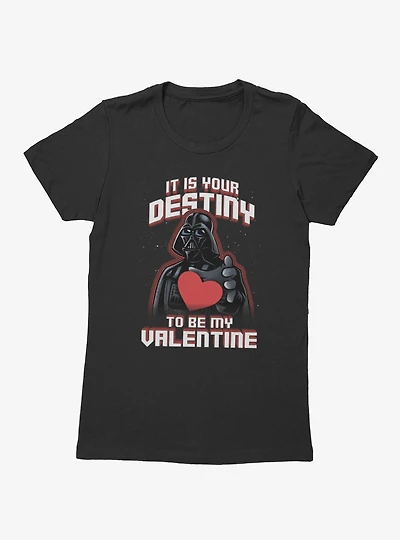 Star Wars It Is Your Destiny To Be My Valentine Womens T-Shirt