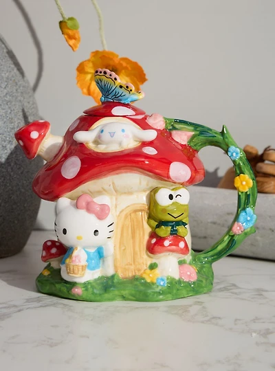Sanrio Hello Kitty and Friends Mushroom House Figural Teapot
