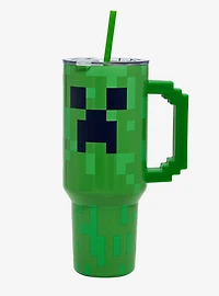 Minecraft Creeper Straw Tumbler with Handle