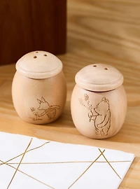 Disney Winnie the Pooh Piglet & Pooh Wood Salt and Pepper Shakers — BoxLunch Exclusive