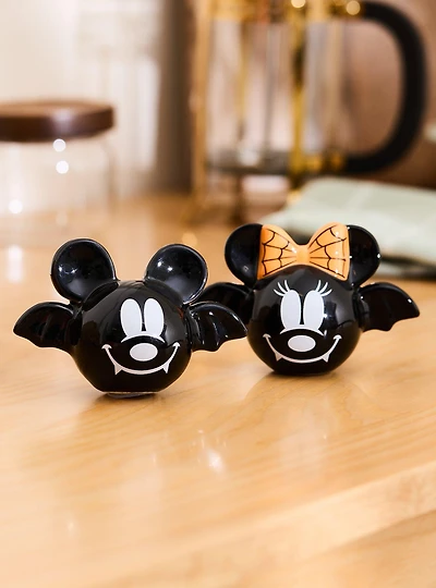 Disney Mickey & Minnie Bats Figural Salt & Pepper Shakers