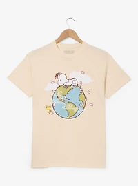 Peanuts Snoopy & Woodstock Floral Globe T-Shirt - BoxLunch Exclusive