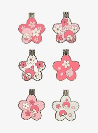 Whatever! Makes You Happy x Monchhichi Cherry Blossom Hinge Blind Box Enamel Pin
