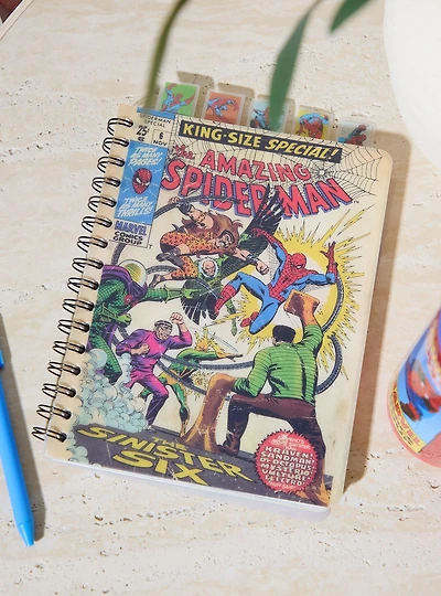 Marvel Spider-Man Comic Book Cover Figural Tab Journal - BoxLunch Exclusive