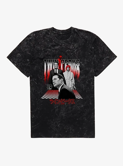 Twin Peaks 30 Years Mineral Wash T-Shirt