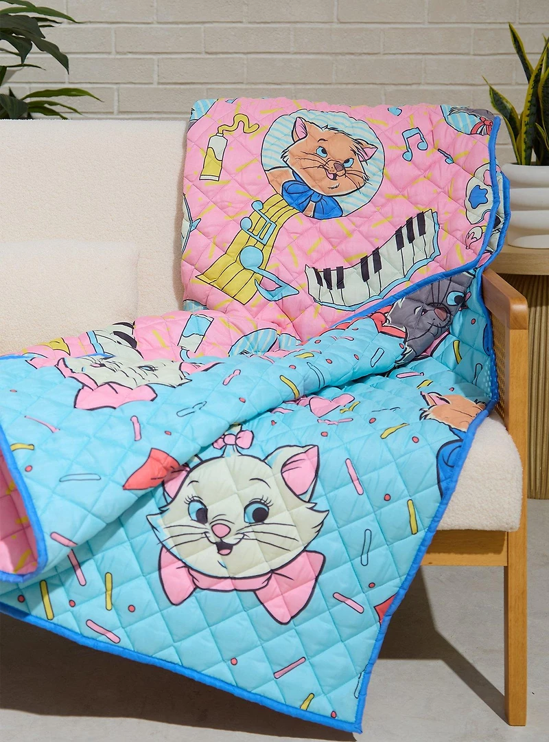 Disney The Aristocats Kittens Retro Quilted Blanket — BoxLunch Exclusive