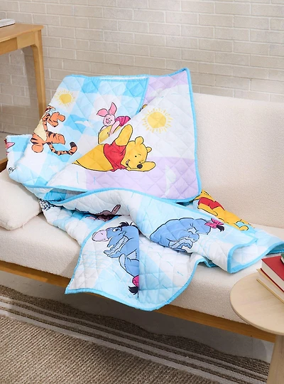 Disney Winnie the Pooh Reversible Retro Quilted Blanket — BoxLunch Exclusive