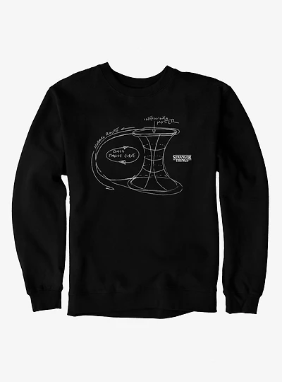 Stranger Things Timewarp Theory Sketch Sweatshirt
