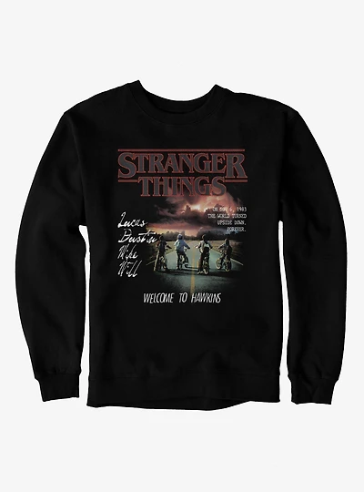 Stranger Things Welcome To Hawkins Sweatshirt