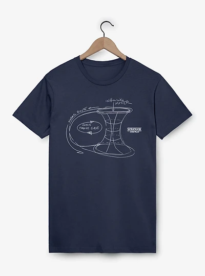 Stranger Things Timewarp Theory Sketch T-Shirt