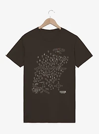 Stranger Things House To Rocks Map T-Shirt