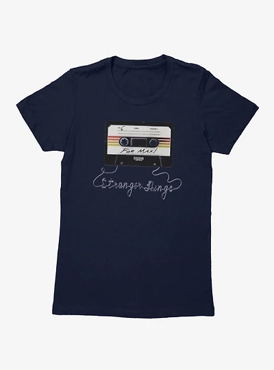 Stranger Things Cassette For Max Womens T-Shirt