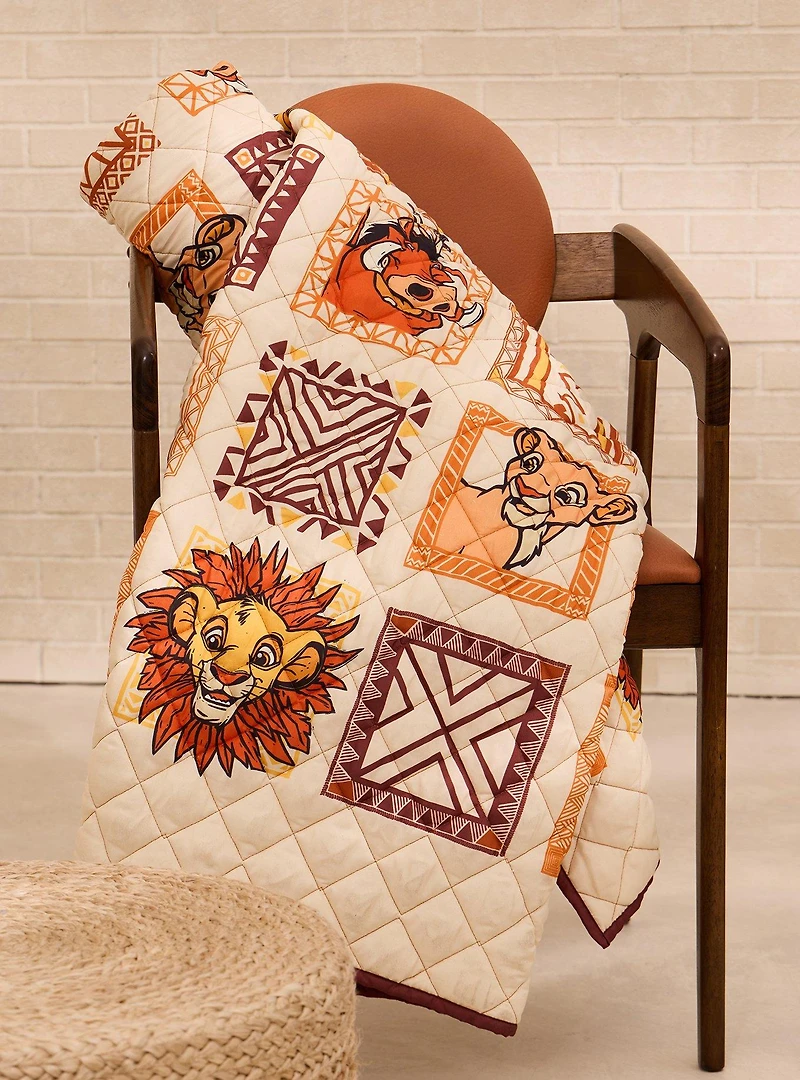 Disney The Lion King Retro Quilted Blanket — BoxLunch Exclusive